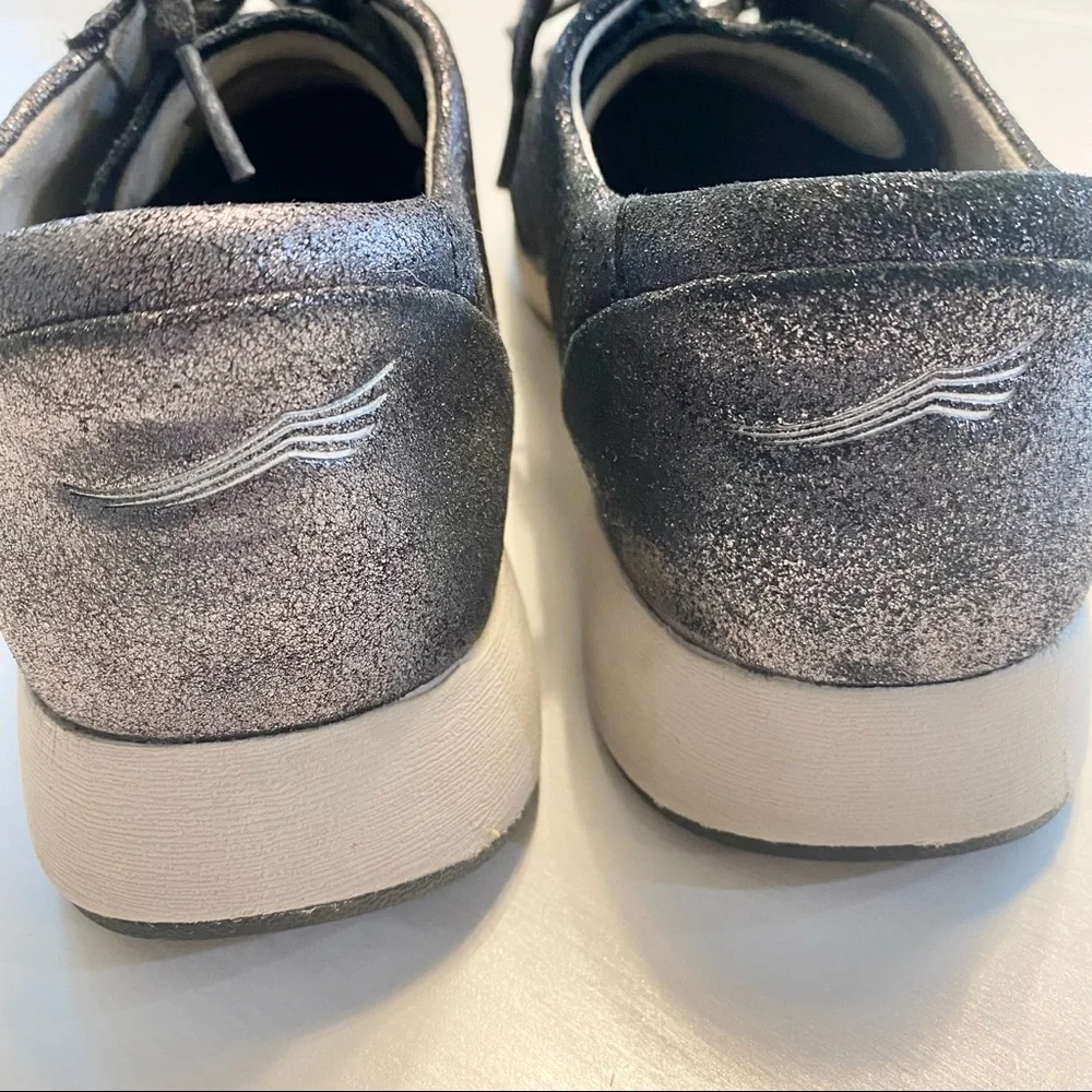 Dansko Christina Black Metallic Suede Athletic Oxford - Picture 7 of 10